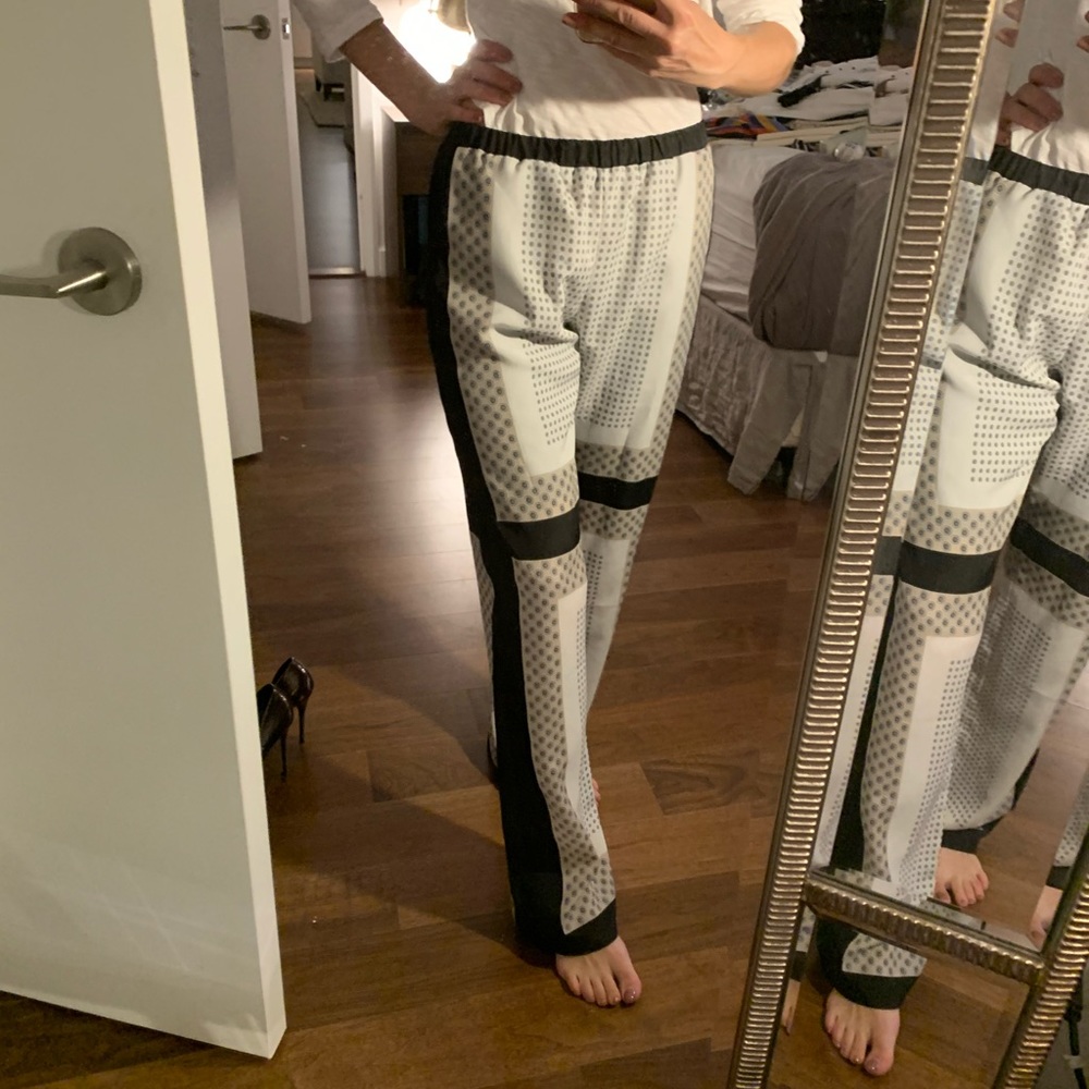 NWT silky pattern work pants